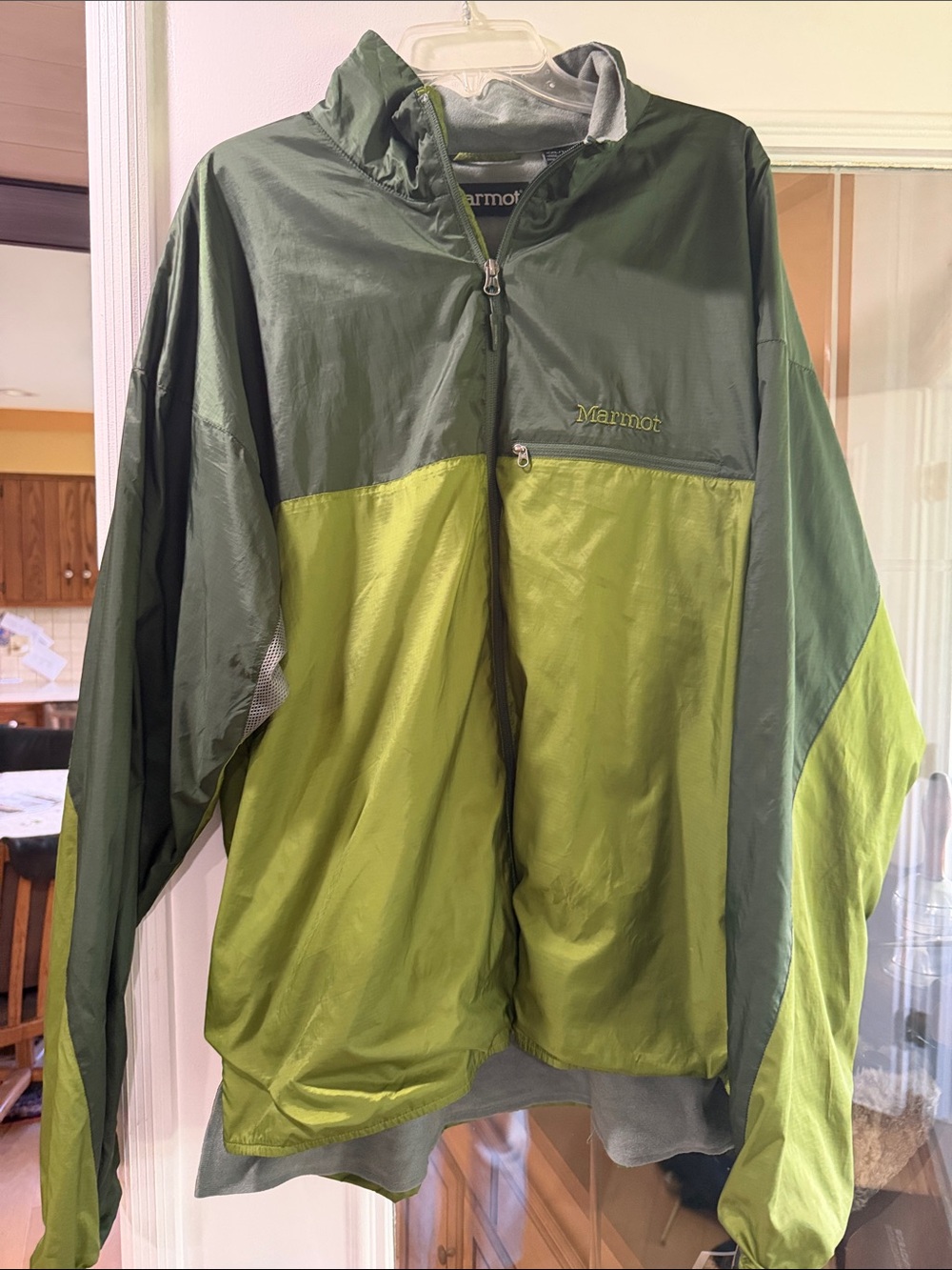 Marmot green windbreaker jacket size XXL